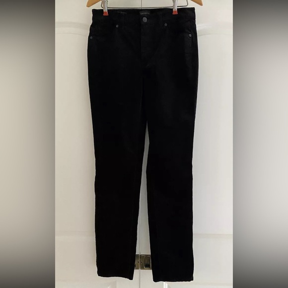 Talbots Black Straight Leg Corduroy Pants Women’s Size 4 Full Length - Picture 1 of 9